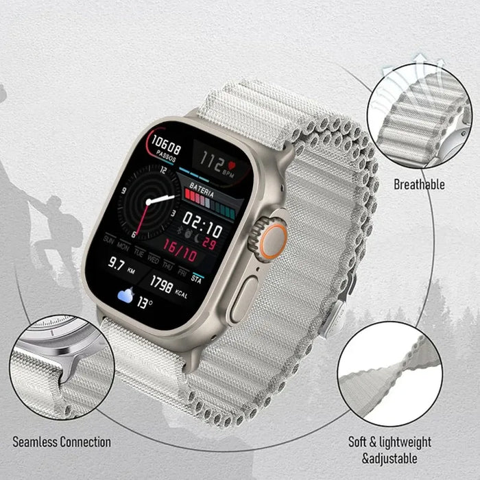 Outdoor Sport Adventure Tactical Nylon Loop Strap Collection for Apple Watch Band Ultra, 49mm, 46mm, 45mm,  42mm, 41mm, 40mm, 38mm On Sale