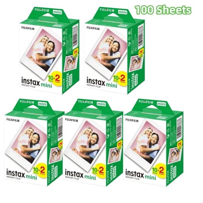 100 Sheets Fujifilm Instax Mini White Films On Sale