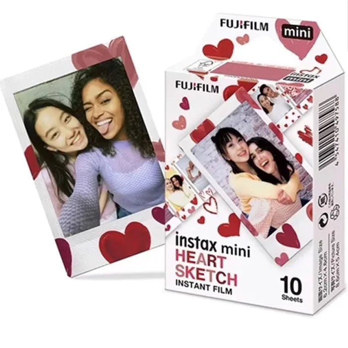 FujiFilm Instax Mini Color Films - Heart Sketch (10 Sheets) On Sale
