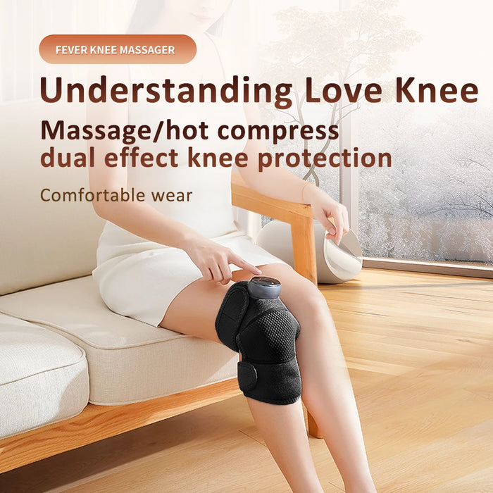 Rechargeable Smart Thermal Heating Pads With 5 Levels of Massage Modes For Knee, Shoulder, Elbow On Sale