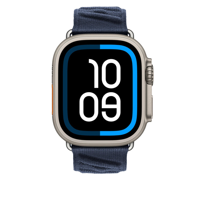 Bleu Nuit En Mer Nylon Sport Watch Straps Collection For Apple Watch 38mm, 40mm, 41mm, 42mm, 44 mm, 45mm, 46mm, 49mm On Sale