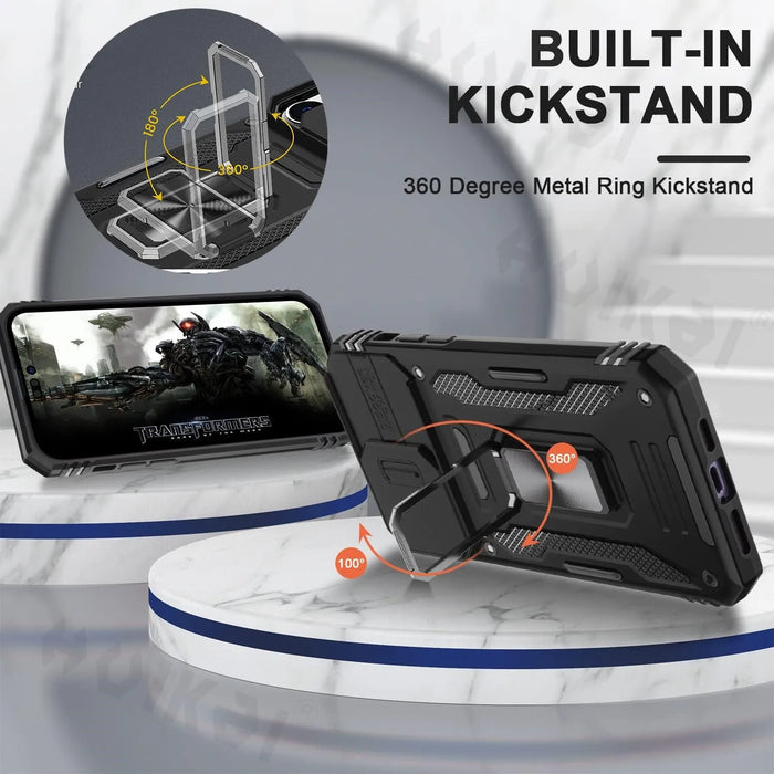 Armor Protection iPhone Case with Kickstand and Camera Cover On Sale