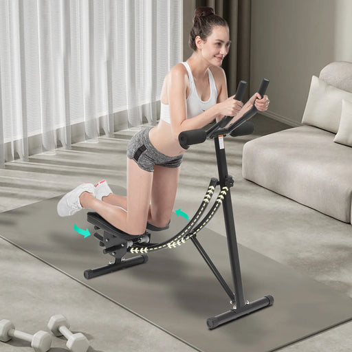 Foldable 0°-180° Rotation Carbon Steel Ab Exercise Machine Fitness Equipment For Home Gym On Sale