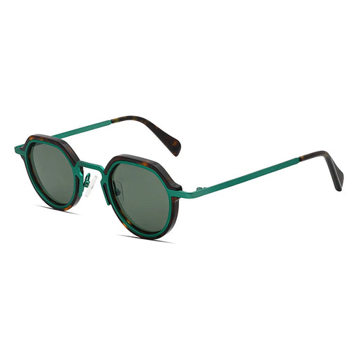 Retro Round UV400 Vintage Metal Punk Style Colored Lenses Sunglasses For Women And Men On Sale