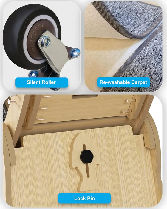 Cat Exercise Wheel Indoor Quiet Treadmill Made of Natural Solid Wood On Sale