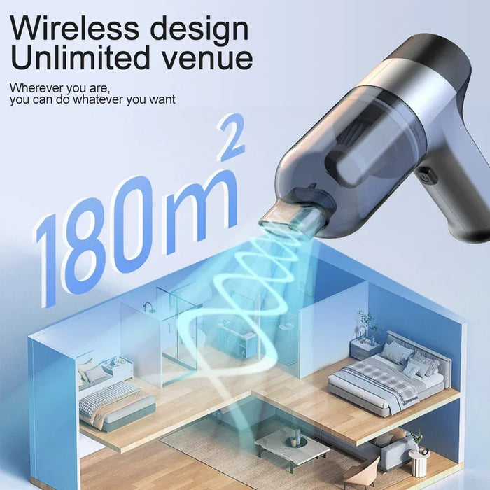 4 in 1 Powerful Cordless Wireless Vacuum For Car and House Cleaning On Sale