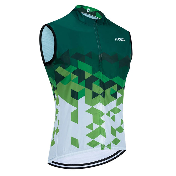 Green Bike Fever Cycling Sleeveless Jersey On Sale