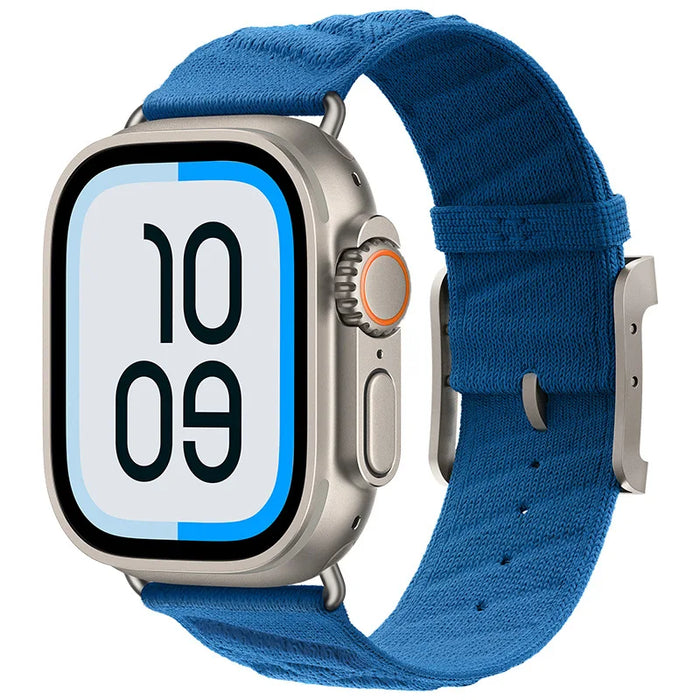 Bleu Hydra En Mer Nylon Sport Watch Straps Collection For Apple Watch 38mm, 40mm, 41mm, 42mm, 44 mm, 45mm, 46mm, 49mm On Sale