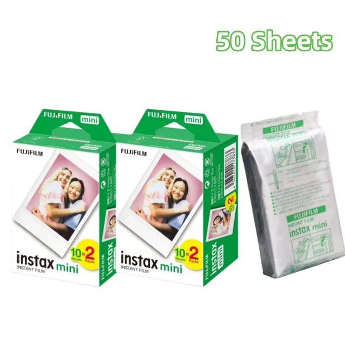 50 Sheets Fujifilm Instax Mini White Films On Sale