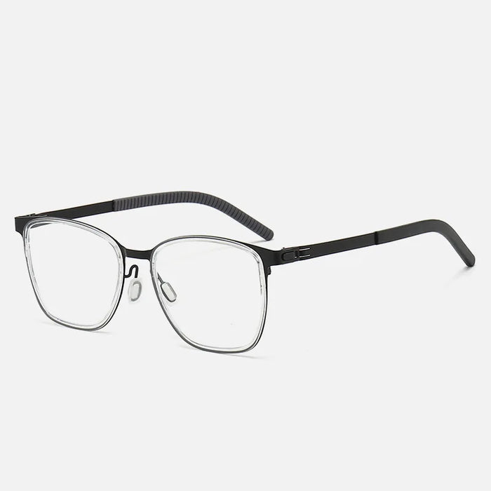 Ultralight Retro Fashion Unisex Anti Blue Light Eyeglasses On Sale - Clear Black Color