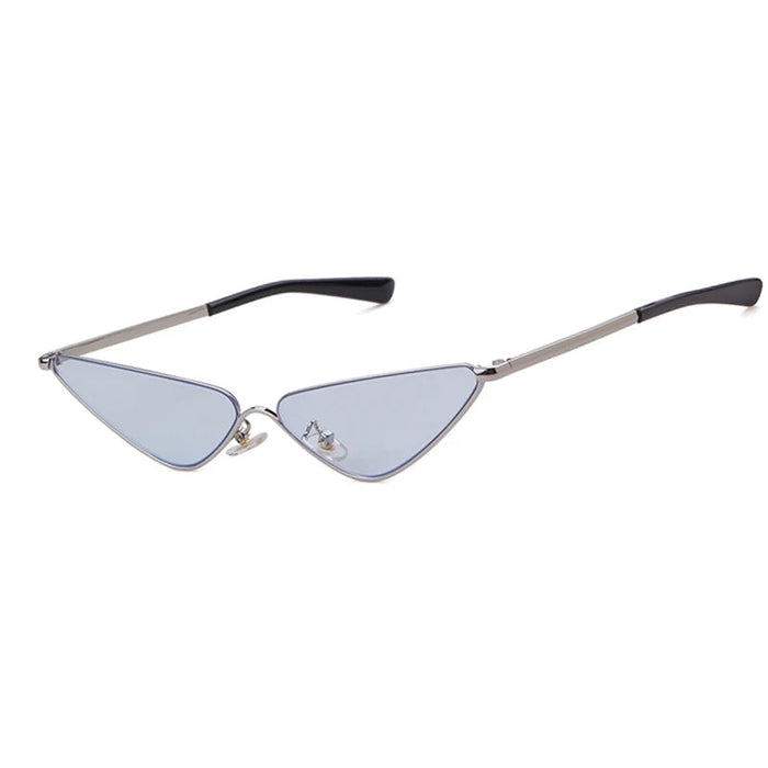 Retro Triangle Shape 90s Vintage Style Half Frame Fashion Sunglasses On Sale