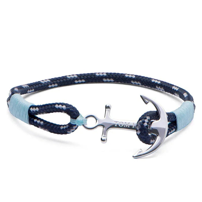 Stainless Steel Viking Anchor Nautical Single Wrap Rope Bracelets For Women And Men On Sale