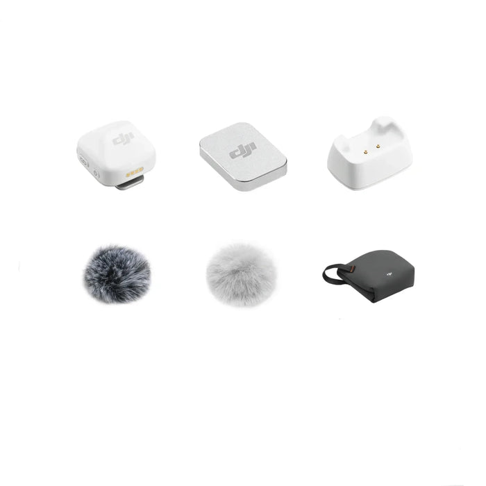 White DJI Mic Mini And Charging Case On Sale