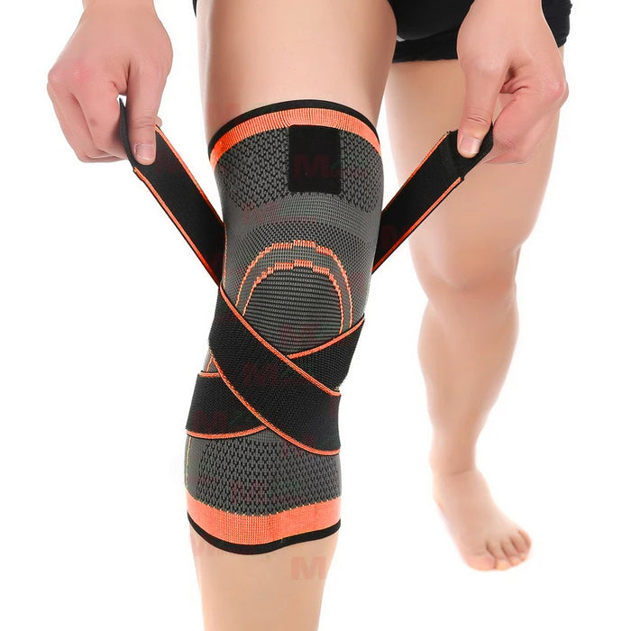 Orange 360 Protection Support Sport Knee Pad On Sale
