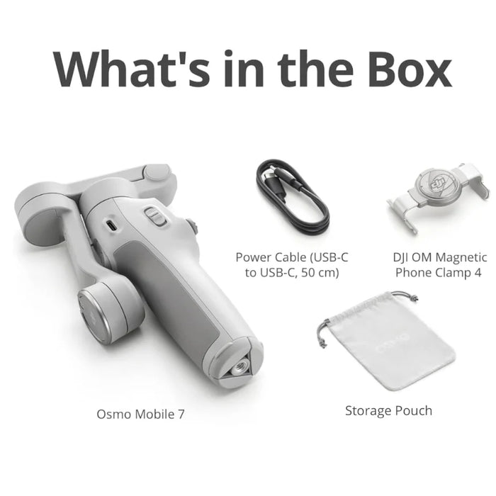 DJI Osmo mobile 7 Smartphone Gimbal Stabilizer Native Tracking With Integrated Audio & Lighting Capabilities On Sale