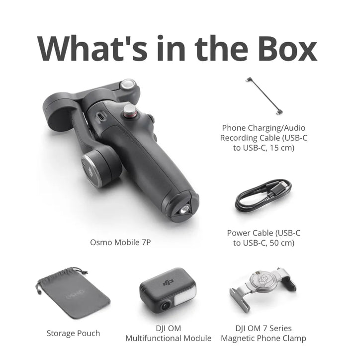 DJI Osmo mobile 7P Smartphone Gimbal Stabilizer Native Tracking With Integrated Audio & Lighting Capabilities On Sale