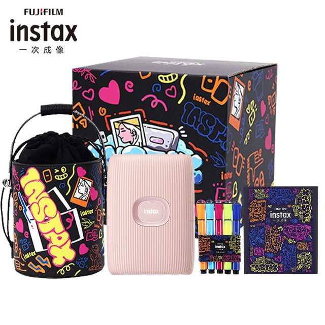 Pink Fujifilm Instax Mini Link 2 Printer Gift Box Set On Sale