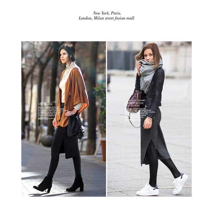Soft Stretchy One Piece Fleece Or No Fleece Midi Skirt Plants Leggings On Sale