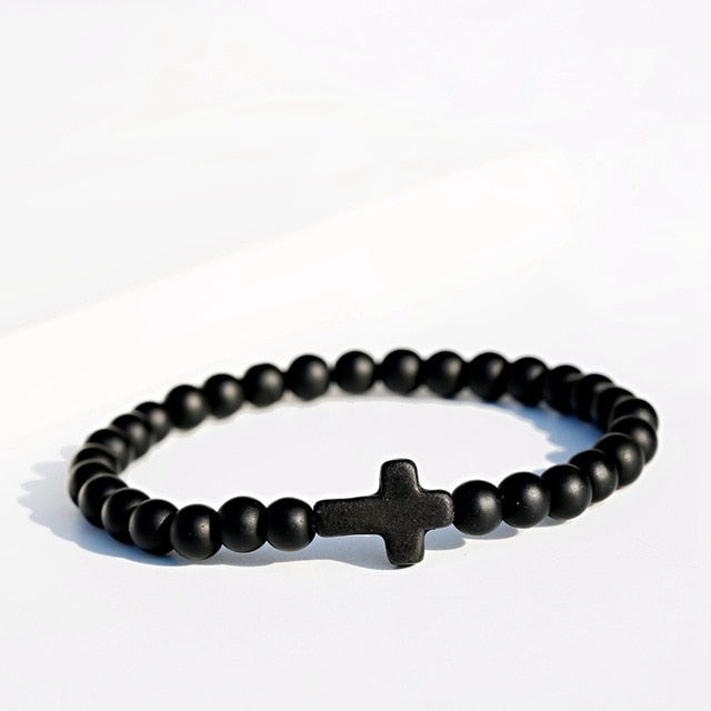 Natural Stone Blessed Charm Yoga Bracelets