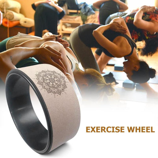 Cork Wood Yoga Wheel On Sale