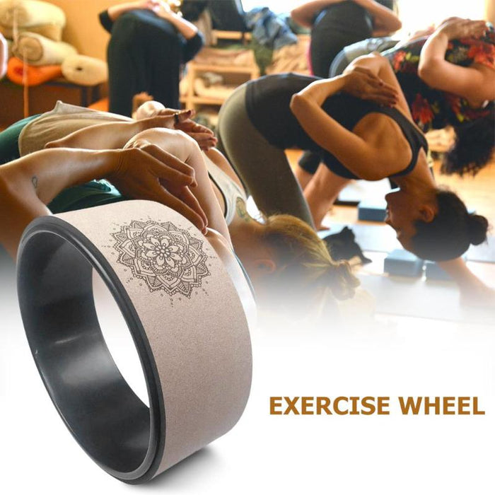 Cork Wood Yoga Wheel On Sale