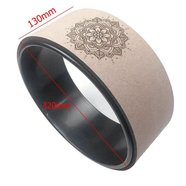 Size Of Cork Wood Yoga Wheel