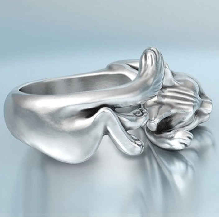Cute Stretching Cat Ring On Sale