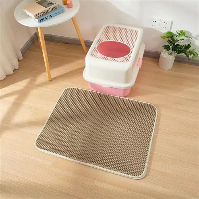 Cat Litter Catcher Mat (Khaki) On Sale