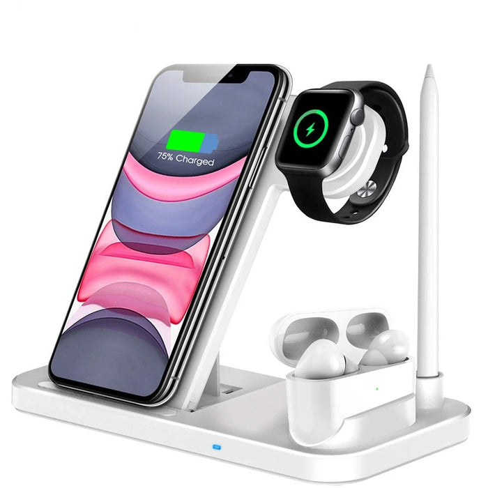 4 in 1 Fast Wireless Charging Dock for iPhone, Apple Watch, and AirPods Pro