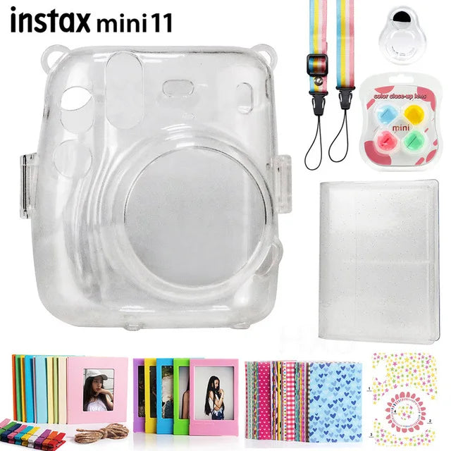 Fujifilm Instax Mini 11 Camera Clear Case Accessories Gift Set On Sale