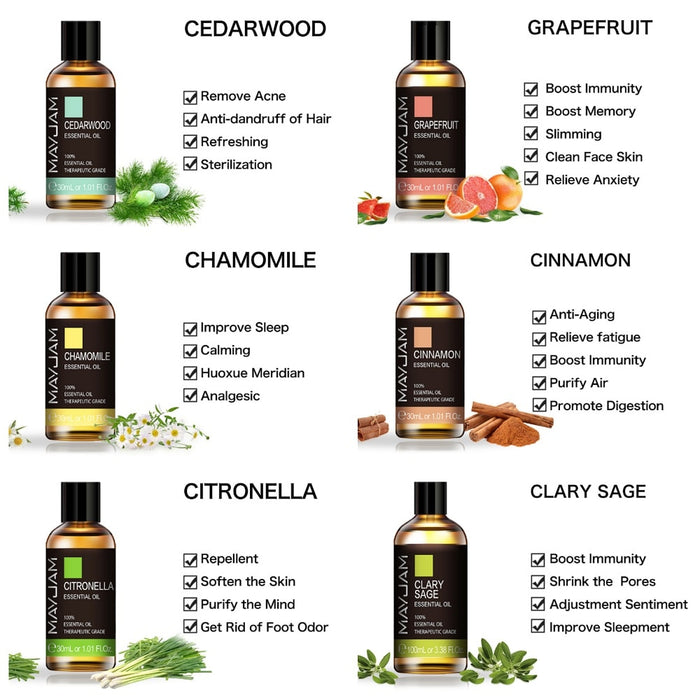 30ml Pure Natural Essential Oils On Sale