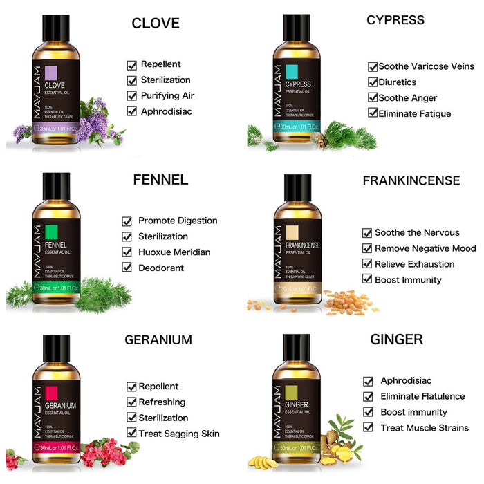 30ml Pure Natural Essential Oils On Sale