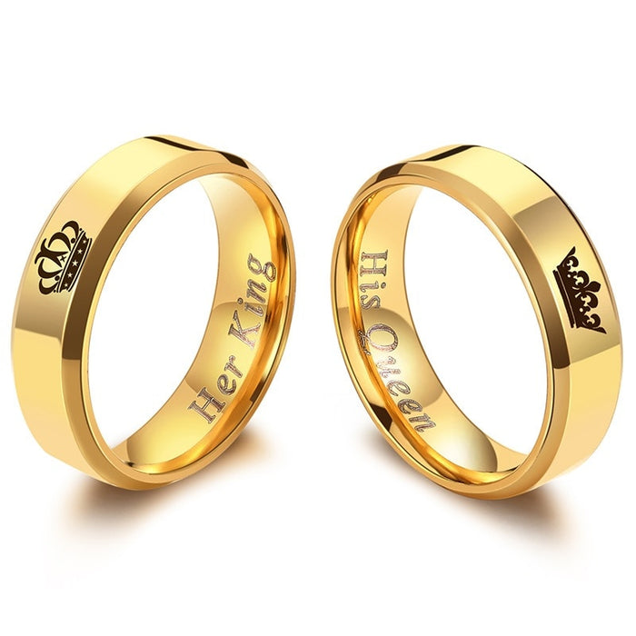 Her King & His Queen Couples' Rings On Sale