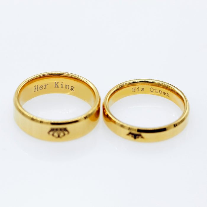 Her King & His Queen Couples' Rings On Sale