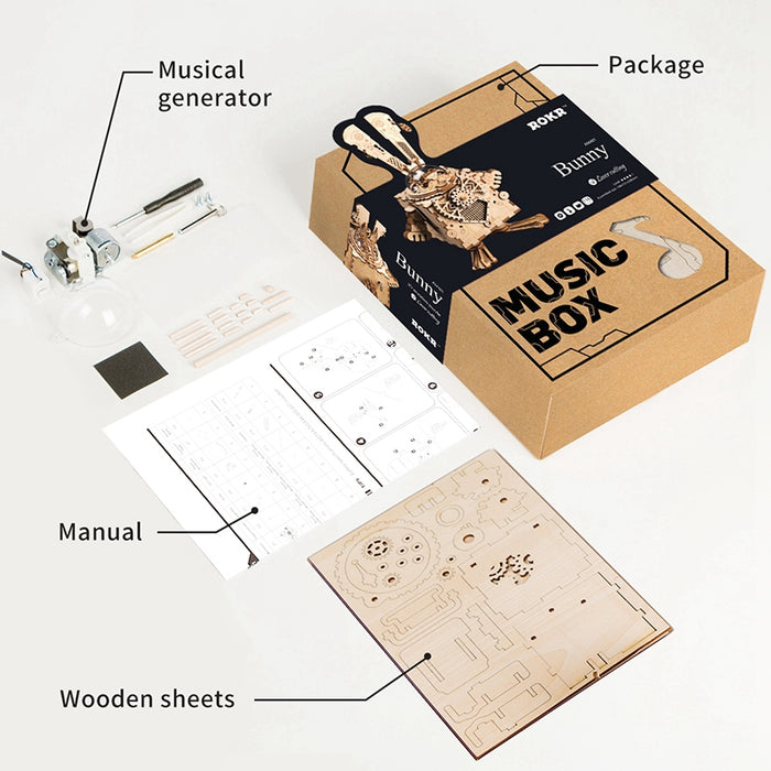 Steampunk Rabbit Music Box Puzzle On Sale