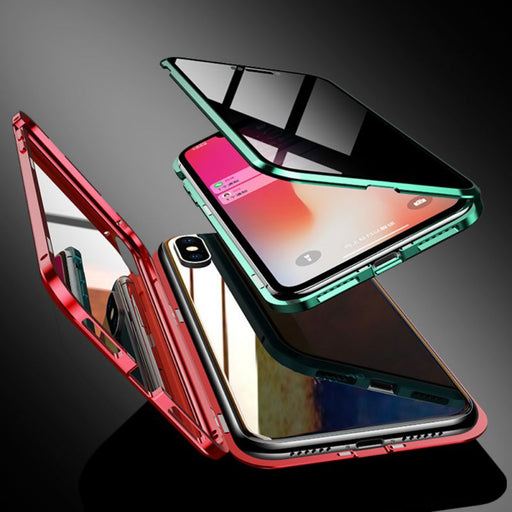 Magnetic Privacy Anti-peeping Tempered Glasses iPhone Case On Sale