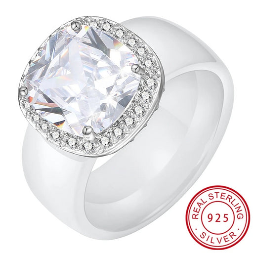 925 Ceramic Ring On Sale