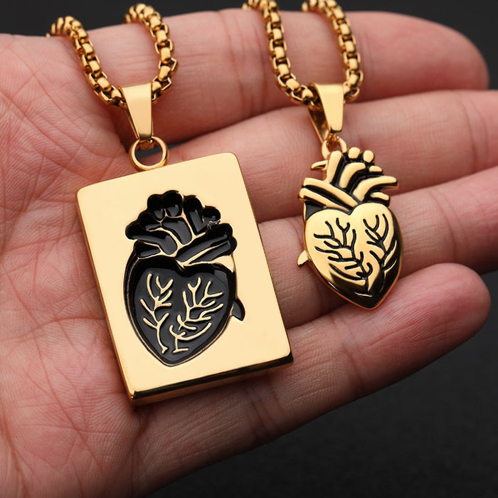 Heart Puzzle Couple Necklace On Sale