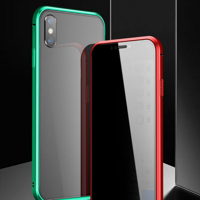 Magnetic Privacy Anti-peeping Tempered Glasses iPhone Case On Sale