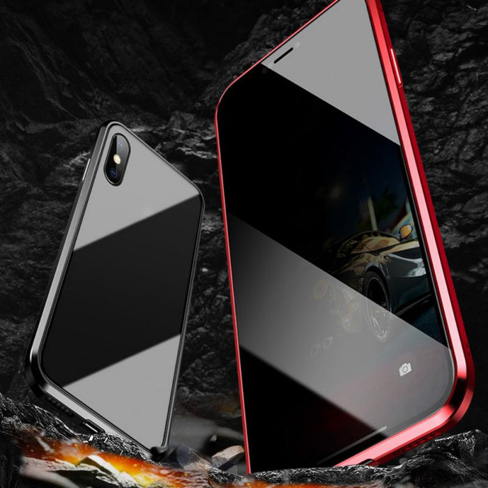 Magnetic Privacy Anti-peeping Tempered Glasses iPhone Case On Sale