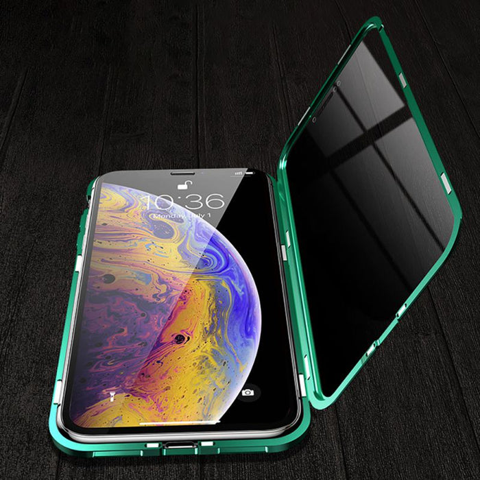 Magnetic Privacy Anti-peeping Tempered Glasses iPhone Case On Sale