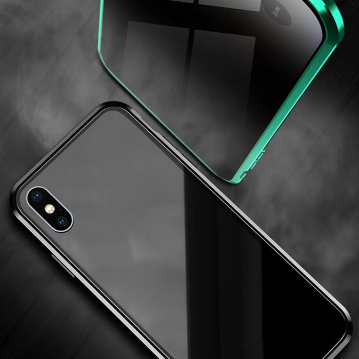 Magnetic Privacy Anti-peeping Tempered Glasses iPhone Case On Sale