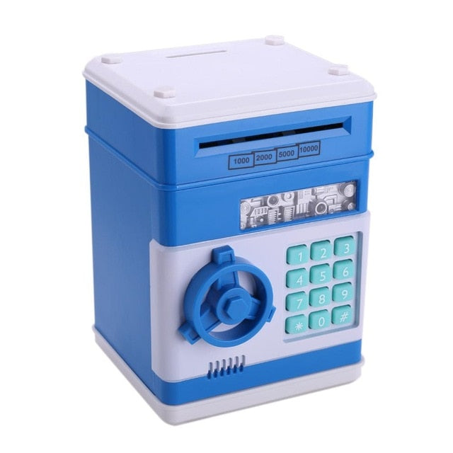 Blue Portable Money Box On Sale