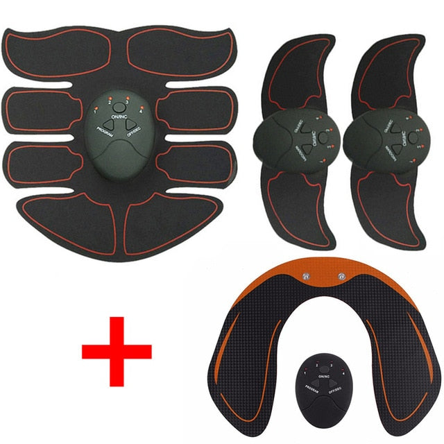 8 Pack 3-in-1 And Hip Trainer Wireless EMS Workouts Stimulator Smart Body Toning Trainer On Sale