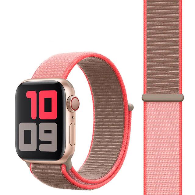 Neon Pink Two Tones Apple Watch Band Straps For iWatch Series 10, 9, Ultra, 8, SE, 7, 6, 5, 4, 3 On Sale