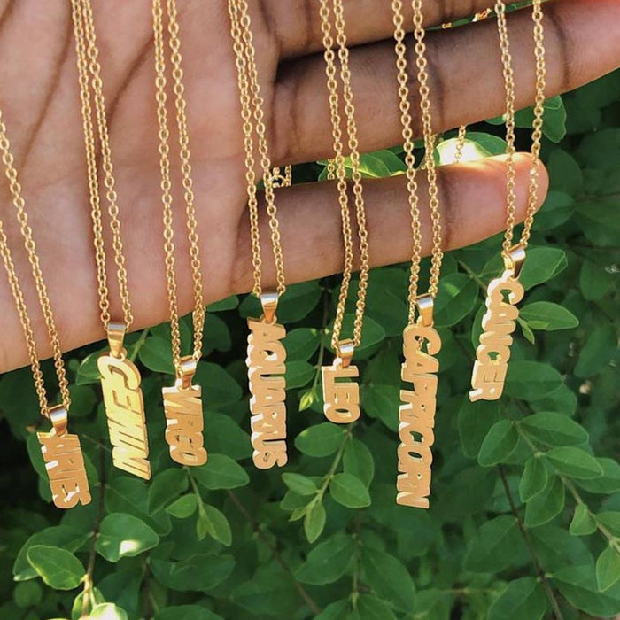 Zodiac Drop Necklaces On Sale