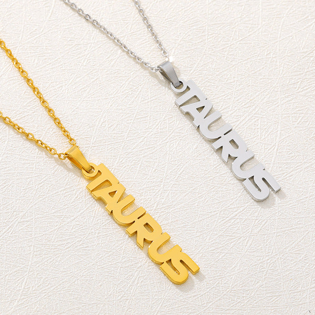 Taurus Zodiac Drop Necklaces On Sale