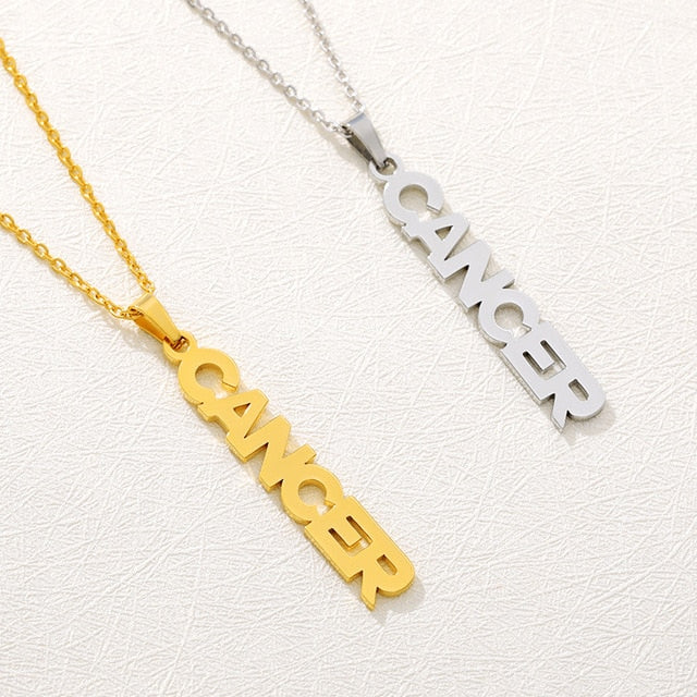 Cancer Zodiac Drop Necklaces On Sale