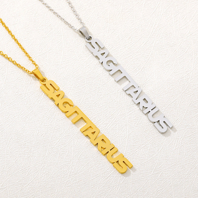 Sagittarius Zodiac Drop Necklaces On Sale