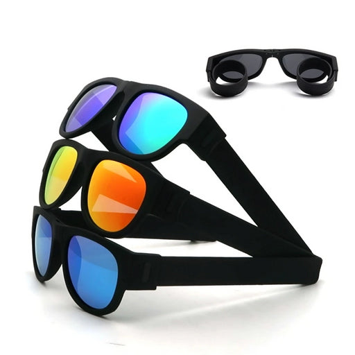 Polarized Mirrored Lens Shapeable Slap-on Sunglasses On Sale